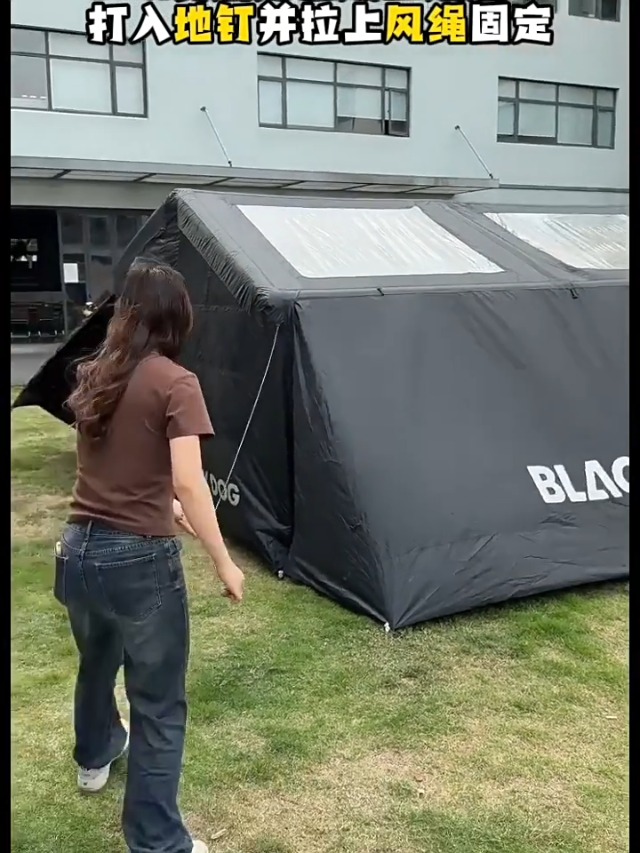 Amazon.co.jp: Blackdog エアーテント 36㎡大面積 5分快速設営 気圧